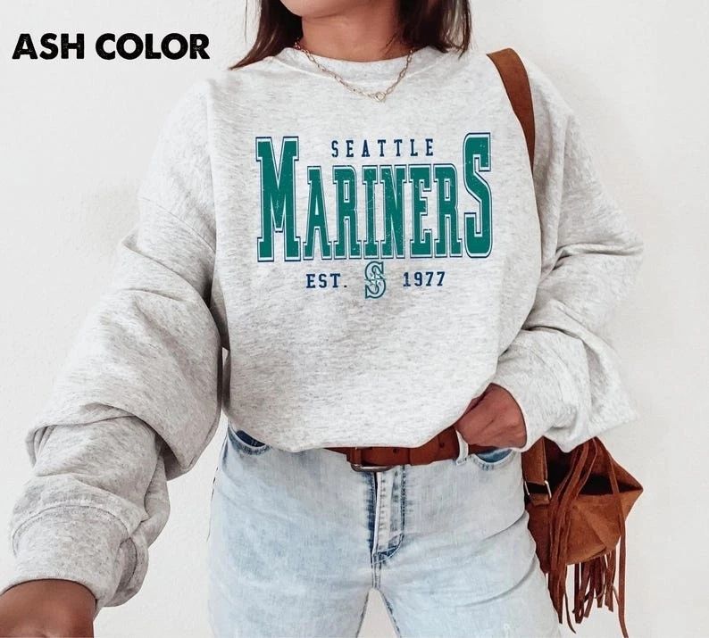 Vintage Seattle Baseball Sweatshirt Retro Sailor Crewneck Marine Mascot Pullover Unisex T-shirt, Sweatshirt, Hoodie, Long Sleeve Tee - T-Shirt, Sweatshirt, Hoodie