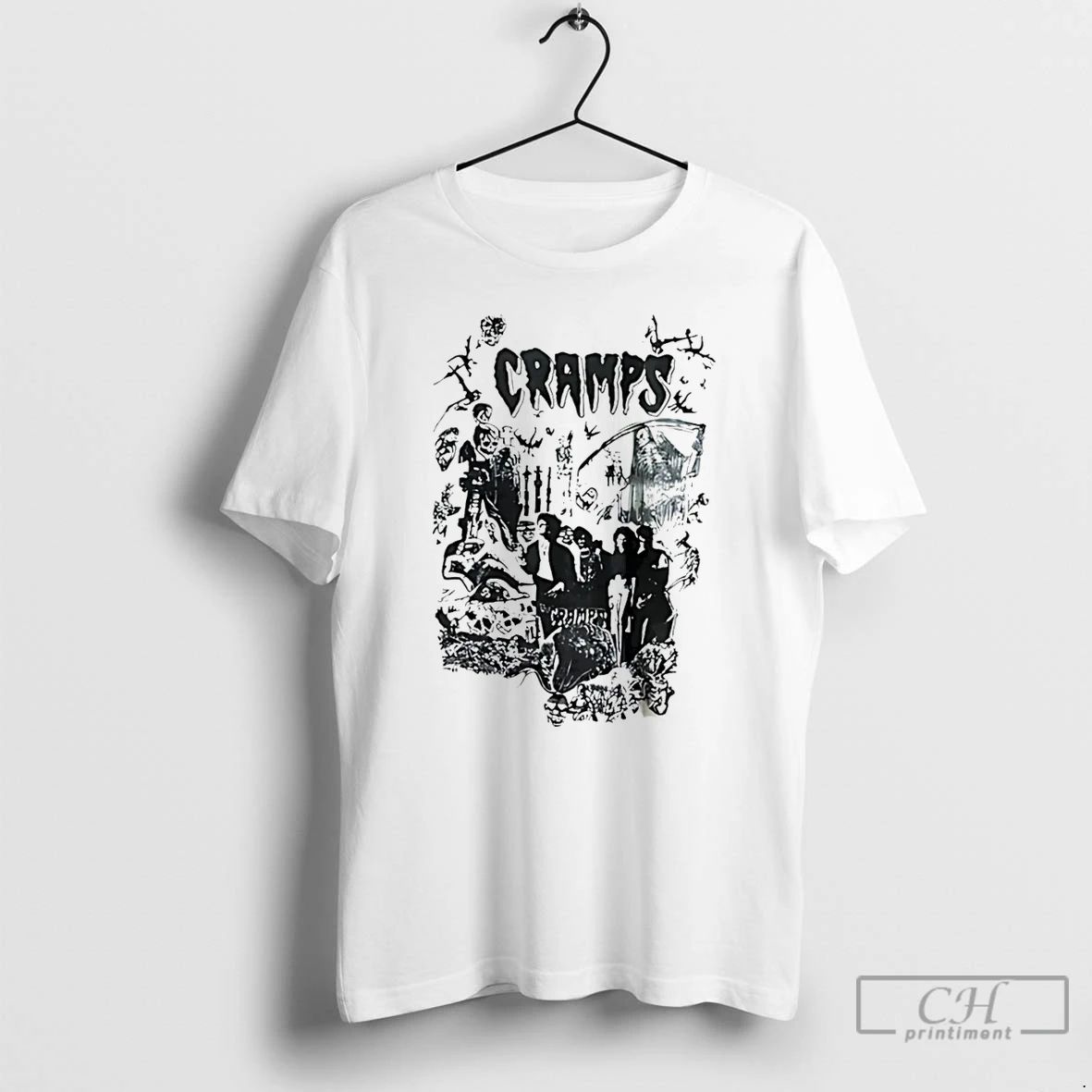 Classic Punk Rock Psychobilly Tour Cramps T Shirts Unisex T-shirt, Sweatshirt, Hoodie, Long Sleeve Tee - T-Shirt, Sweatshirt, Hoodie
