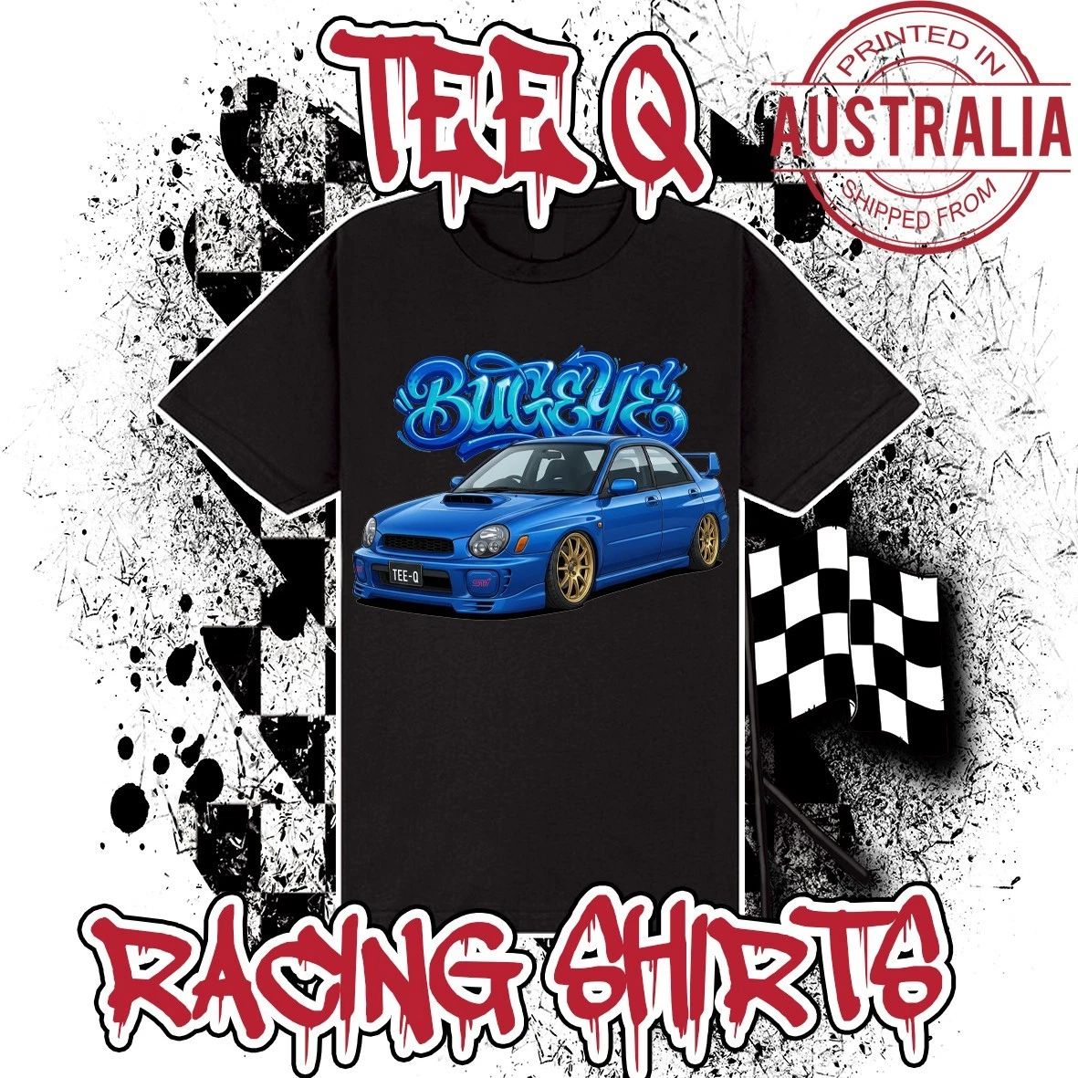 Subaru WRX Bugeye Graffiti Series ~ Black Gildan Cotton Tee JDM Unisex T-shirt, Sweatshirt, Hoodie, Long Sleeve Tee - T-Shirt, Sweatshirt, Hoodie