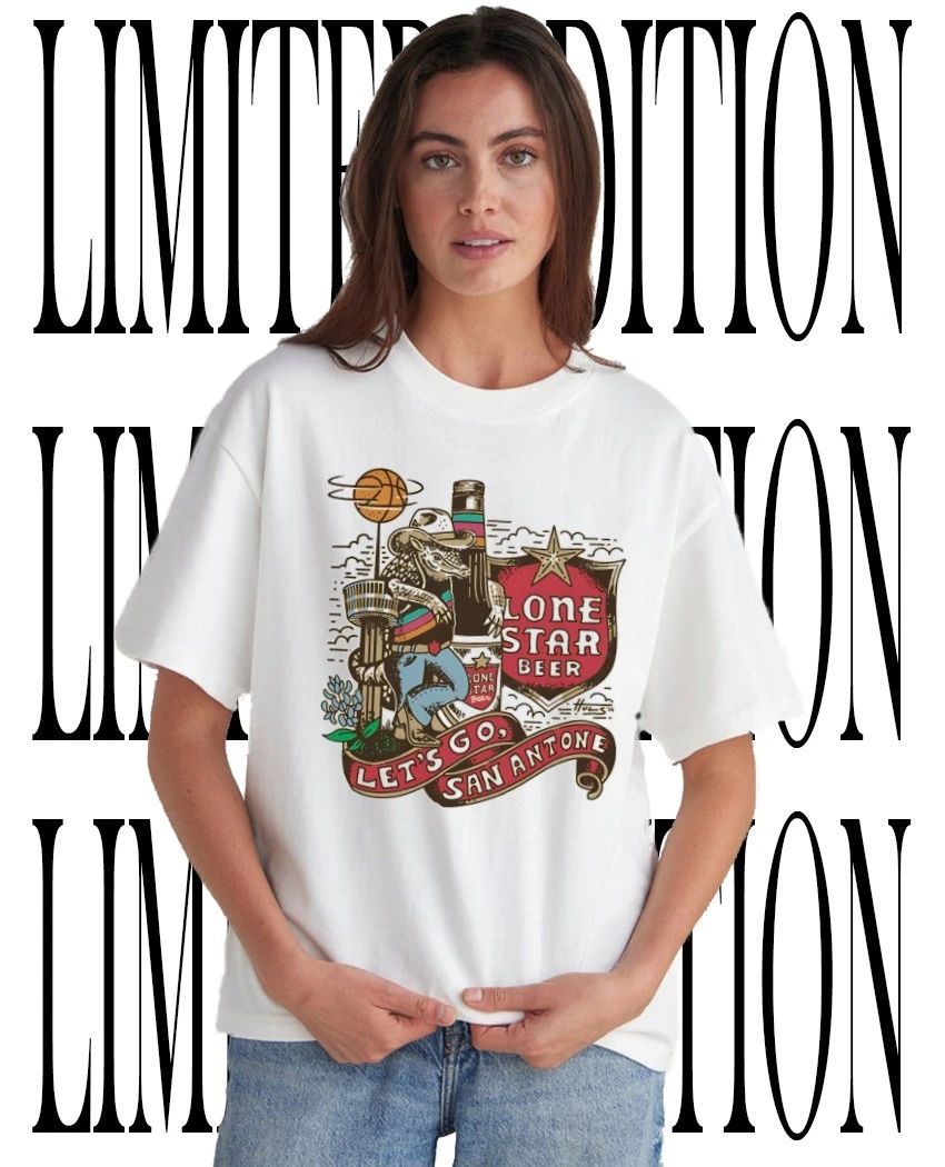 Lone Star Beer lets go San Antone balls in your court shirt Unisex T-shirt, Sweatshirt, Hoodie, Long Sleeve Tee - T-Shirt, Sweatshirt, Hoodie