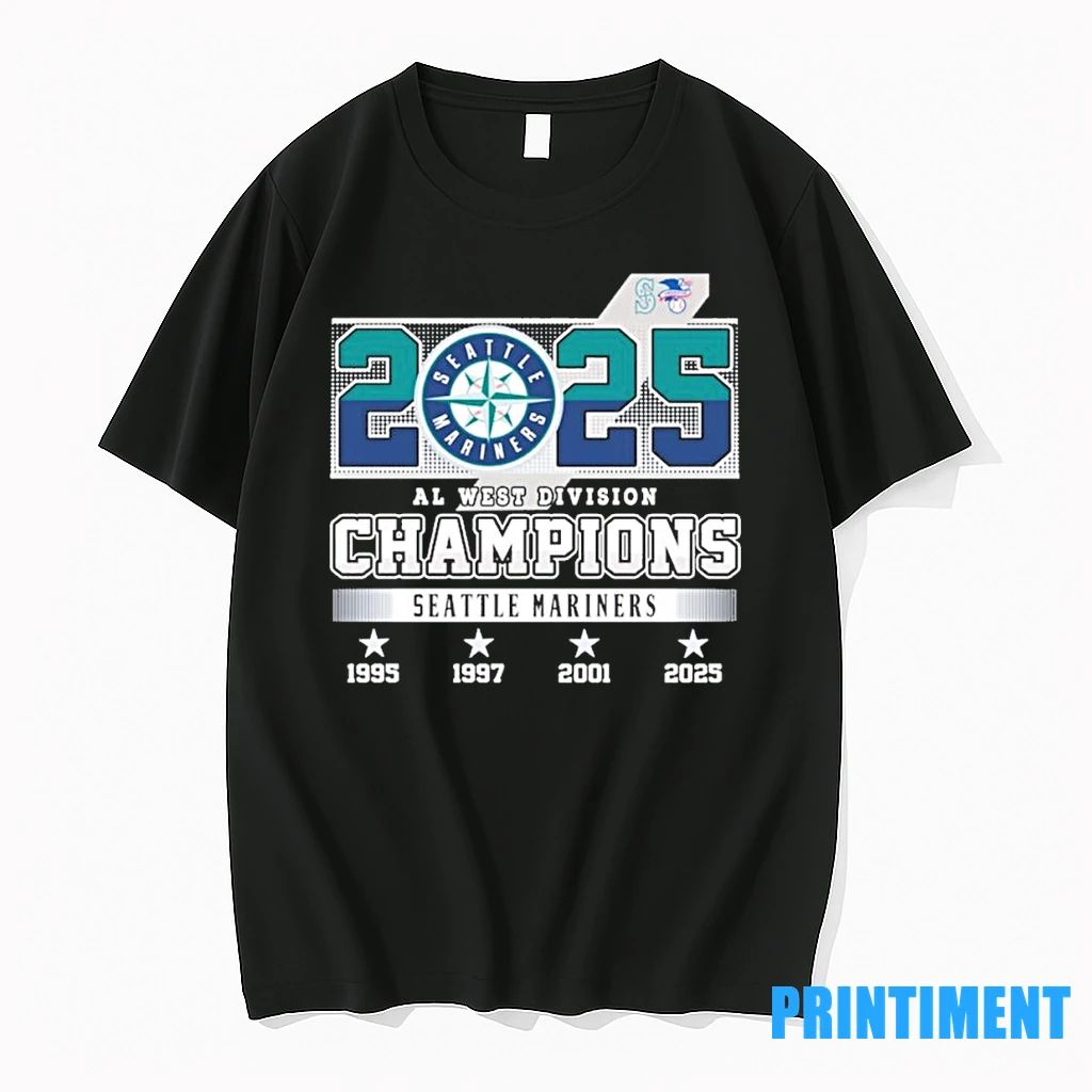 Mariners Division Champs 4 Time Tshirts Sweater Unisex T-shirt, Sweatshirt, Hoodie, Long Sleeve Tee - T-Shirt, Sweatshirt, Hoodie