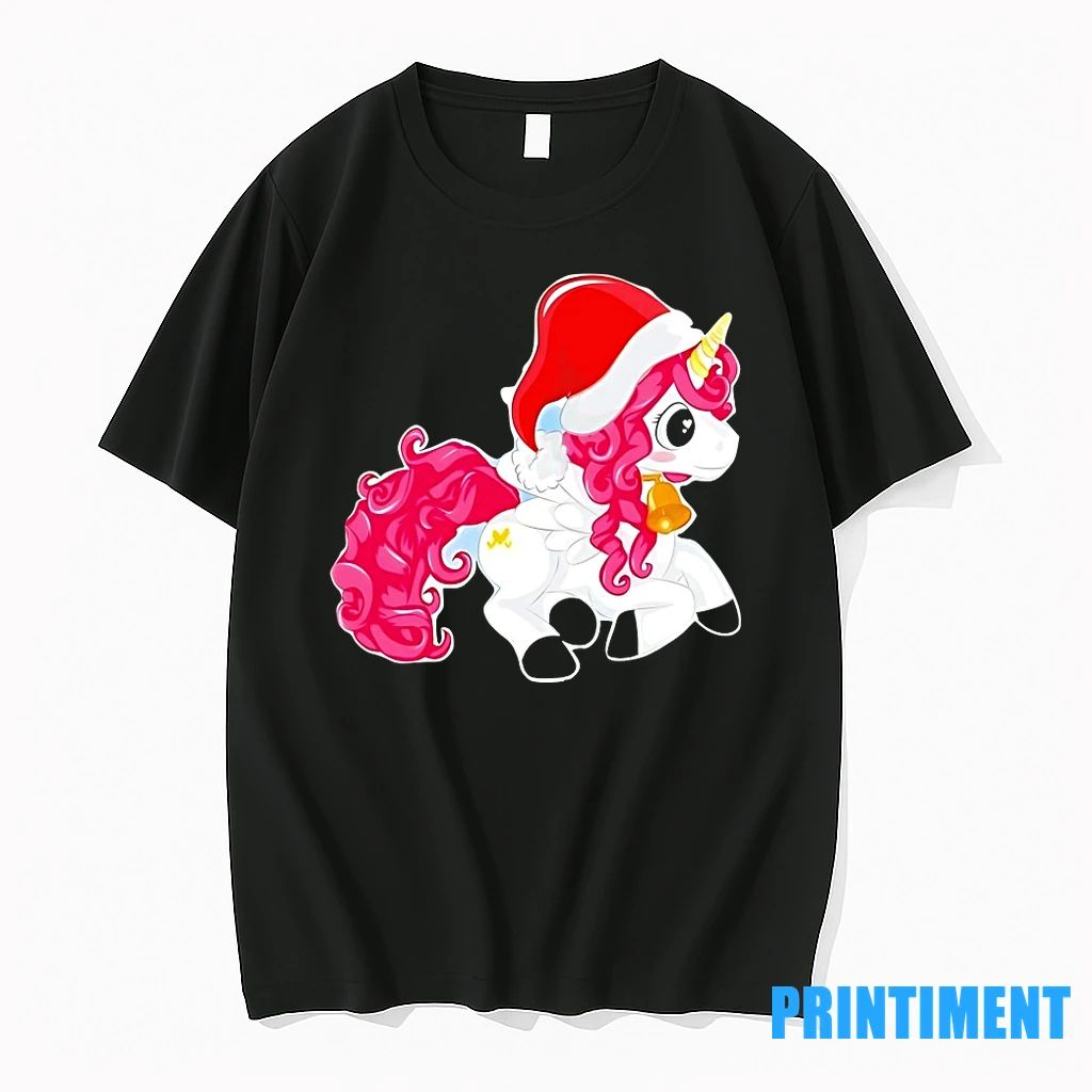Pink Hair Santa Unicorn Holiday Bell Christmas Tshirts Sweater Unisex T-shirt, Sweatshirt, Hoodie, Long Sleeve Tee - T-Shirt, Sweatshirt, Hoodie