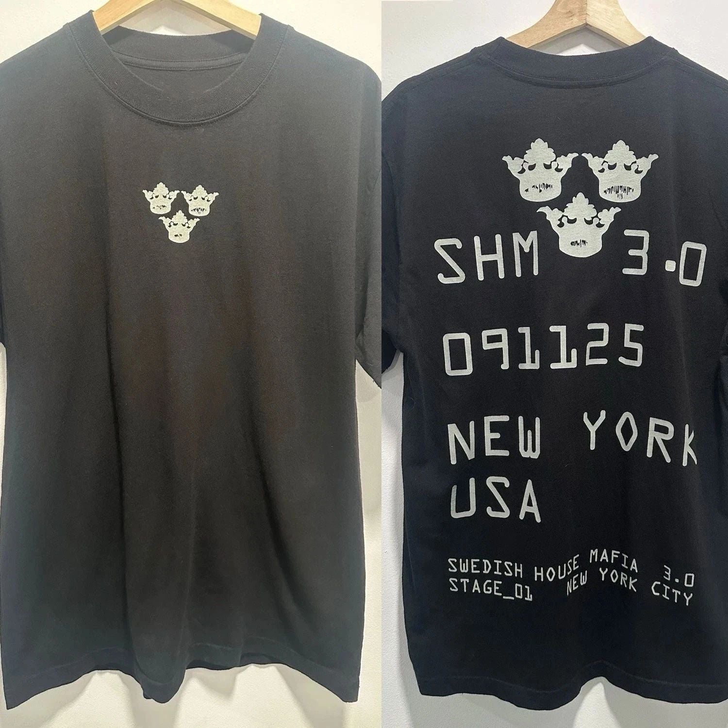 Swedish House Mafia 3.0 091125 NYC 2025 Tour T SHIRT REPRINT 2 Sided Unisex T-shirt, Sweatshirt, Hoodie, Long Sleeve Tee - T-Shirt, Sweatshirt, Hoodie