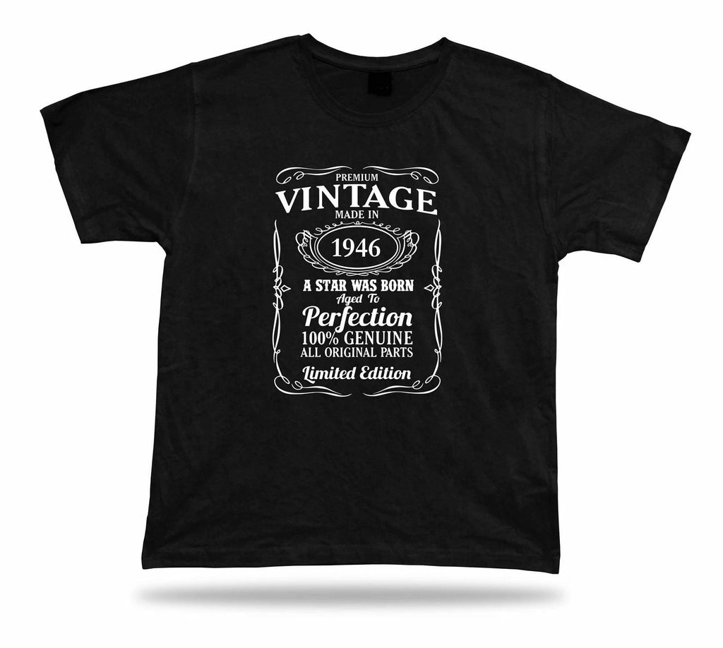 Printed T shirt tee star is born 1946 happy birthday present gift idea original Unisex T-shirt, Sweatshirt, Hoodie, Long Sleeve Tee - T-Shirt, Sweatshirt, Hoodie