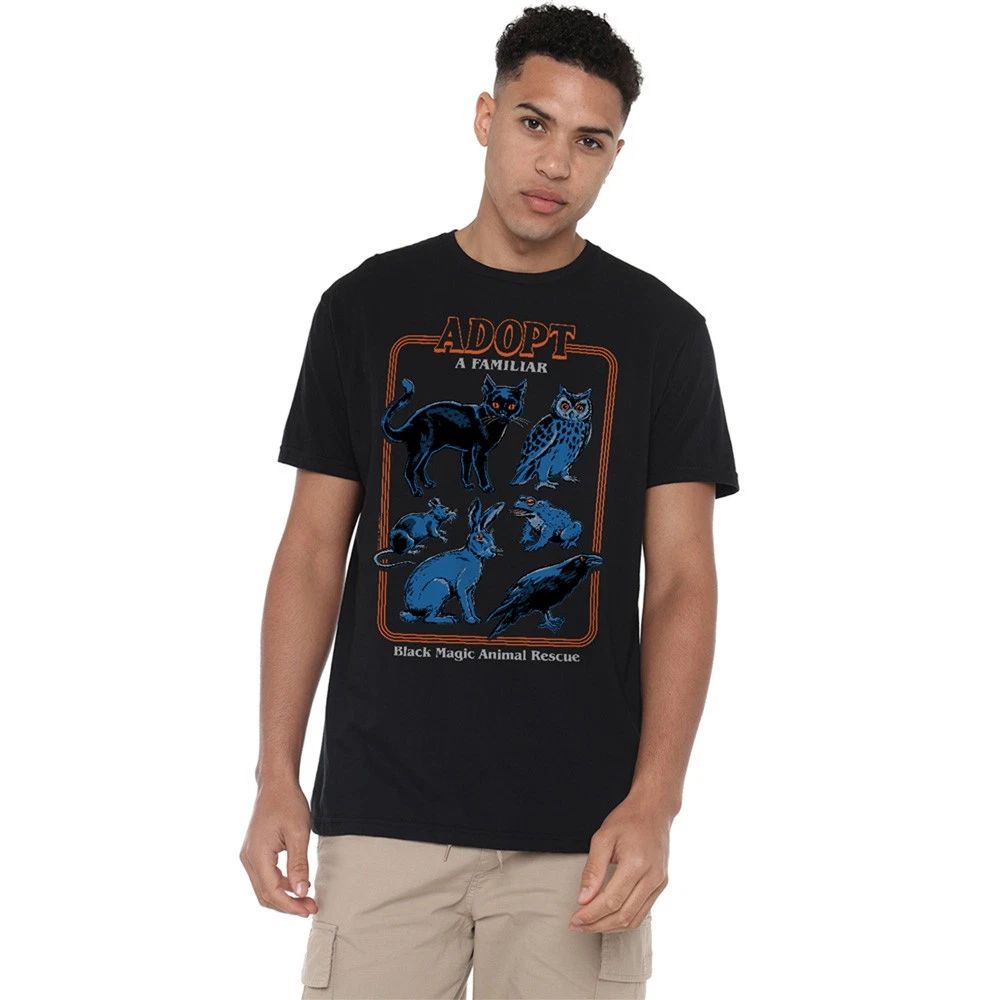 Steven Rhodes Adopt A Familiar Unisex T-Shirt S-5XL, Black Unisex T-shirt, Sweatshirt, Hoodie, Long Sleeve Tee - T-Shirt, Sweatshirt, Hoodie