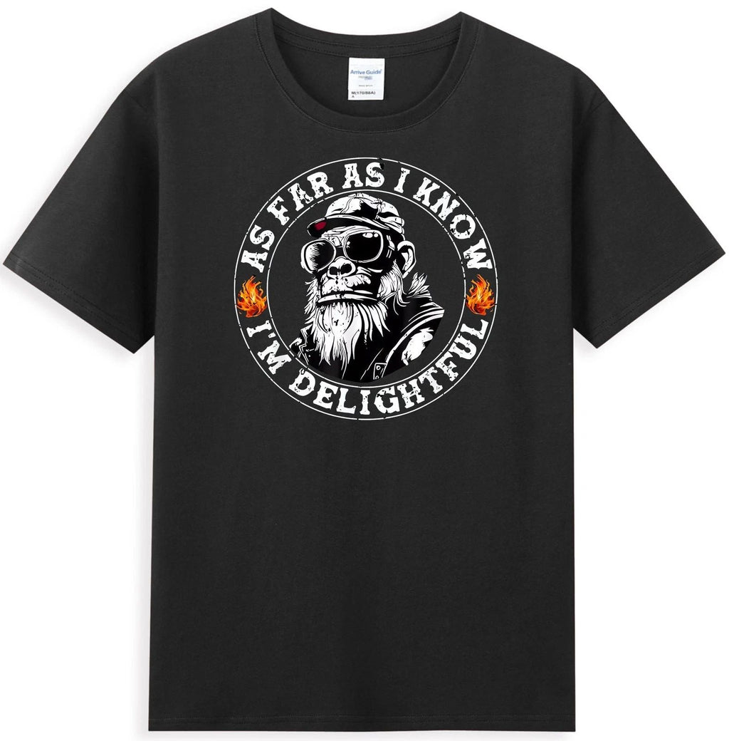 Monkey As Far As I Know I'm Delightful Men's T-Shirt Unisex T-shirt, Sweatshirt, Hoodie, Long Sleeve Tee - T-Shirt, Sweatshirt, Hoodie