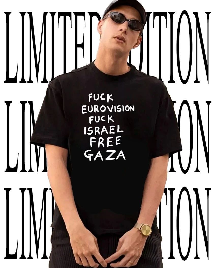 Fck eurovision fck Israel free Gaza shirt Unisex T-shirt, Sweatshirt, Hoodie, Long Sleeve Tee - T-Shirt, Sweatshirt, Hoodie
