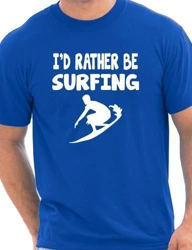 I'd Rather Be Surfing Watersport Mens T-Shirt Gift  Size S-XXL Unisex T-shirt, Sweatshirt, Hoodie, Long Sleeve Tee - T-Shirt, Sweatshirt, Hoodie