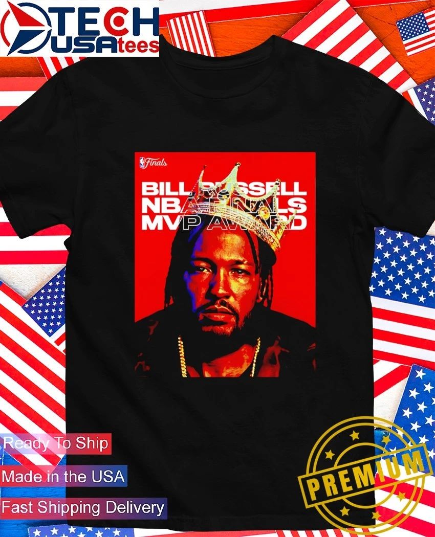 Jalen Brunson Bill Russell NBA Finals Most Valuable Player Award 2026 Champions shirt Unisex T-shirt, Sweatshirt, Hoodie, Long Sleeve Tee - T-Shirt, Sweatshirt, Hoodie