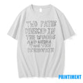 Two Paths Diverged In The Woods And America Took The Psychopath Tshirts Sweater Unisex T-shirt, Sweatshirt, Hoodie, Long Sleeve Tee - T-Shirt, Sweatshirt, Hoodie