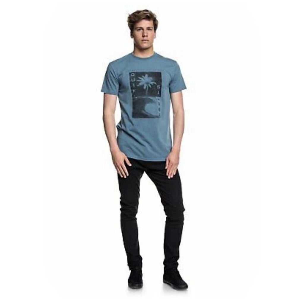 Quiksilver Destroyed Reality Tee Size Small Teal Blue Graphic Surfer NWT Unisex T-shirt, Sweatshirt, Hoodie, Long Sleeve Tee - T-Shirt, Sweatshirt, Hoodie