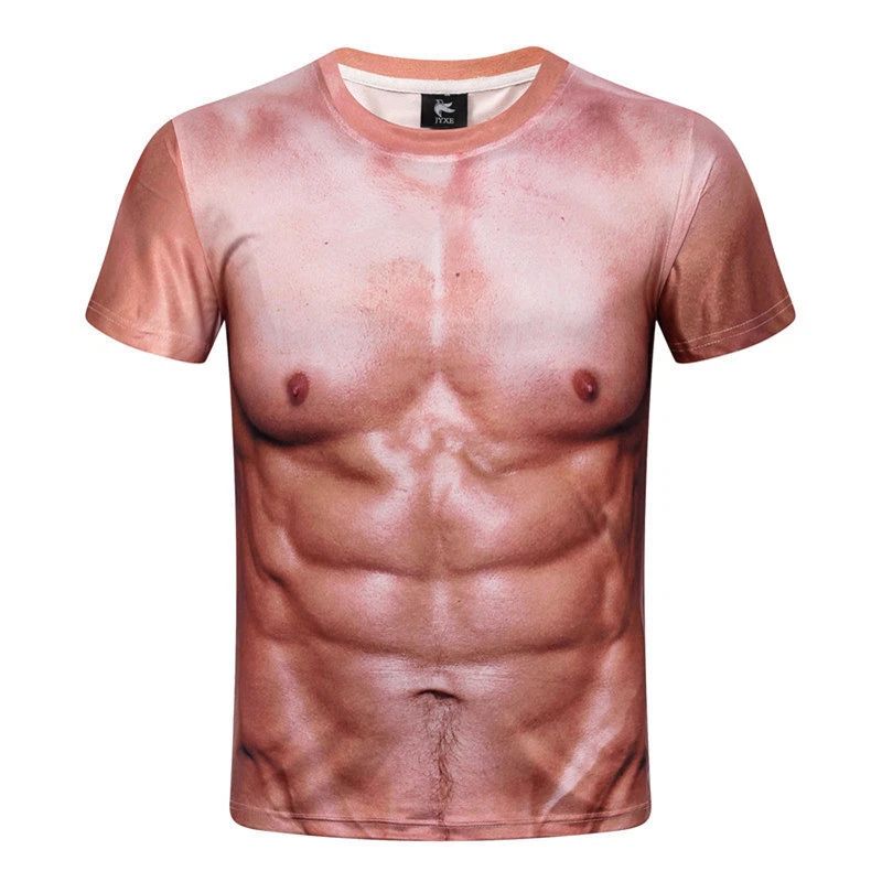 ON SALE!! Men Muscle 3D Print T-Shirt Summer Short Sleeve Digital Printing Top Unisex T-shirt, Sweatshirt, Hoodie, Long Sleeve Tee - T-Shirt, Sweatshirt, Hoodie