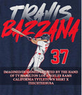 Travis Bazzana #37 Cleveland Guardians Slugger Swing shirt Unisex T-shirt, Sweatshirt, Hoodie, Long Sleeve Tee - T-Shirt, Sweatshirt, Hoodie