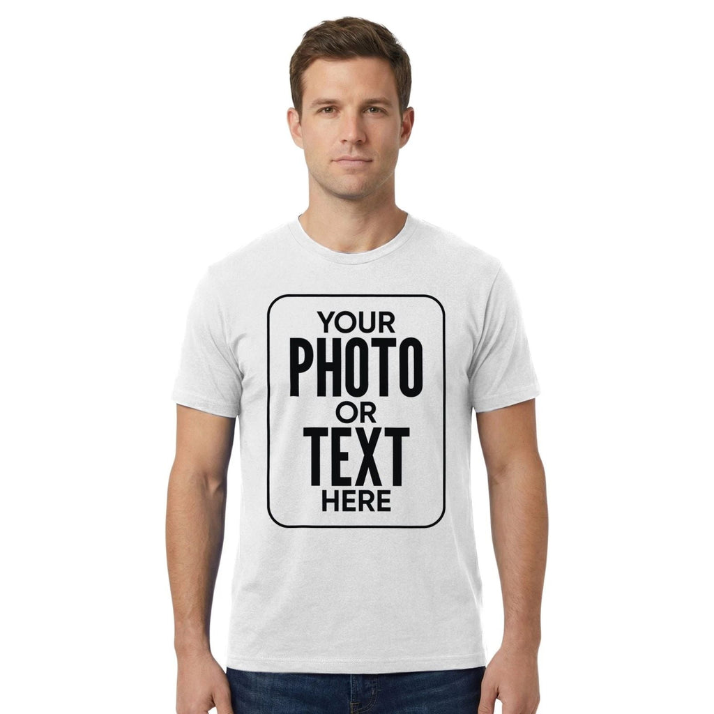 Personalised T-Shirt  Custom Name, Text & Logo | Mens Organic Cotton Tee Unisex T-shirt, Sweatshirt, Hoodie, Long Sleeve Tee - T-Shirt, Sweatshirt, Hoodie