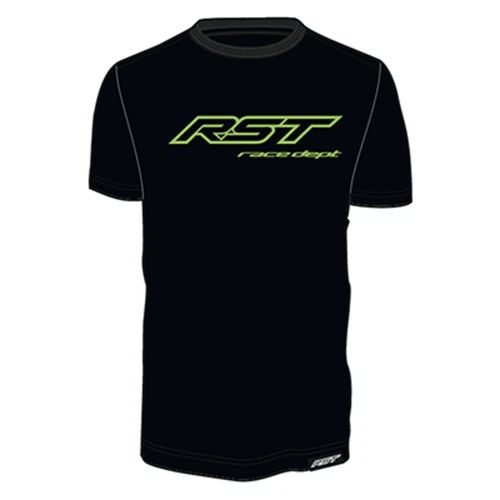 RST T-Shirt Race Department Logo Black Flo Green Motorcycle Casual Cotton Unisex T-shirt, Sweatshirt, Hoodie, Long Sleeve Tee - T-Shirt, Sweatshirt, Hoodie