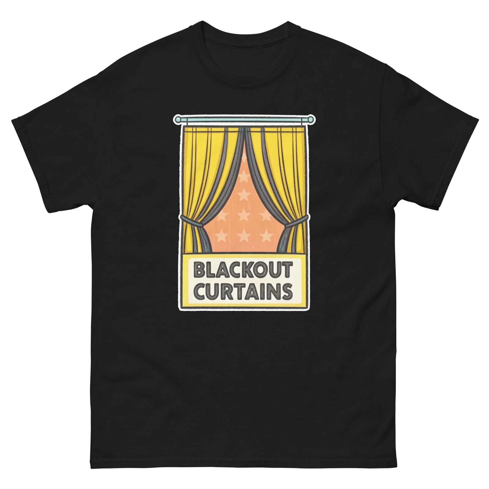 Blackout Curtains Hotel Item Travel Motel T-Shirt Unisex T-shirt, Sweatshirt, Hoodie, Long Sleeve Tee - T-Shirt, Sweatshirt, Hoodie