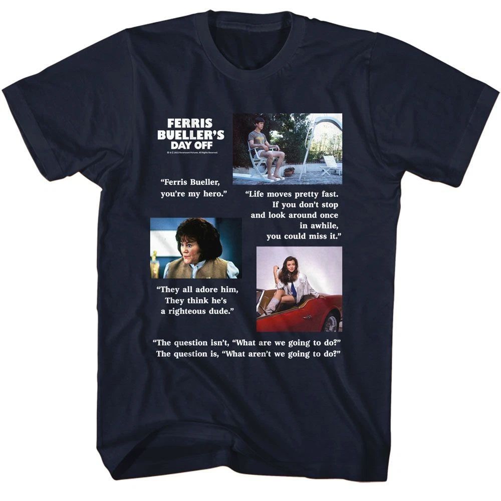 Ferris Buellers Day Off Quotes Movie Shirt Unisex T-shirt, Sweatshirt, Hoodie, Long Sleeve Tee - T-Shirt, Sweatshirt, Hoodie