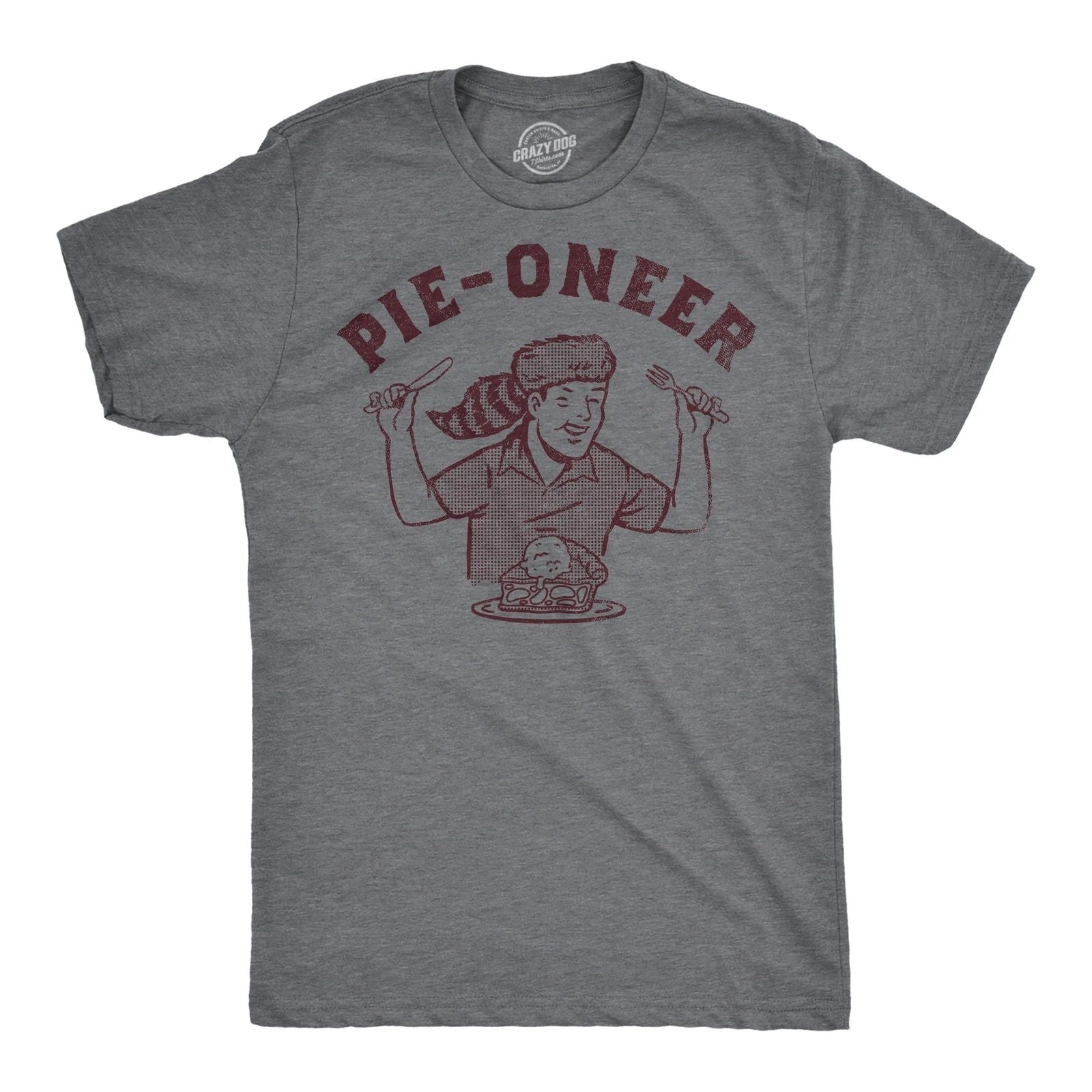 Mens Funny T Shirts Pie Oneer Sarcastic Pies Graphic Novelty Food Tee for Men Unisex T-shirt, Sweatshirt, Hoodie, Long Sleeve Tee - T-Shirt, Sweatshirt, Hoodie