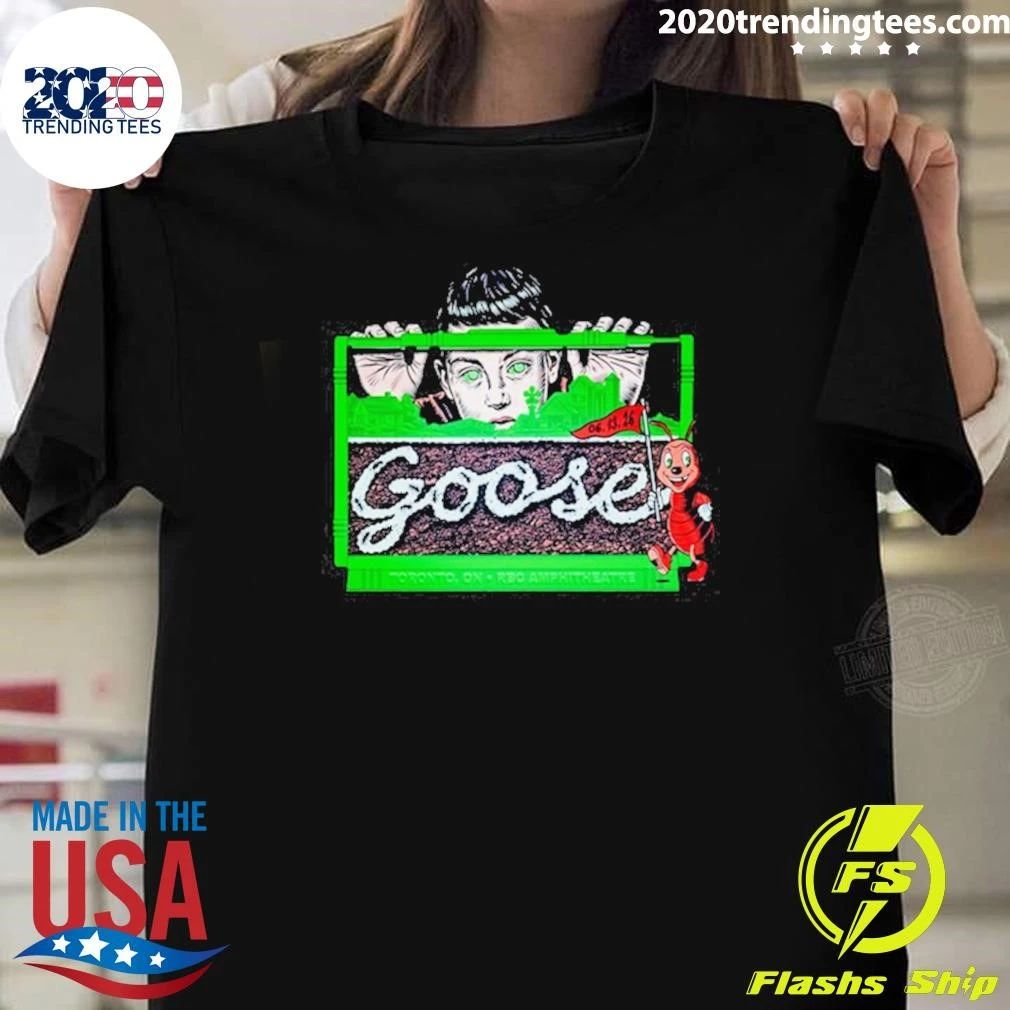 Goose Concert RBC Amphitheatre, Toronto, ON June 13, 2026 Tee Shirt Unisex T-shirt, Sweatshirt, Hoodie, Long Sleeve Tee - T-Shirt, Sweatshirt, Hoodie