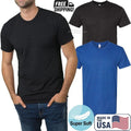 Mens USA American Made Super Soft Triblend T-Shirt Tri-Black & Royal Tee S-2XL Unisex T-shirt, Sweatshirt, Hoodie, Long Sleeve Tee - T-Shirt, Sweatshirt, Hoodie