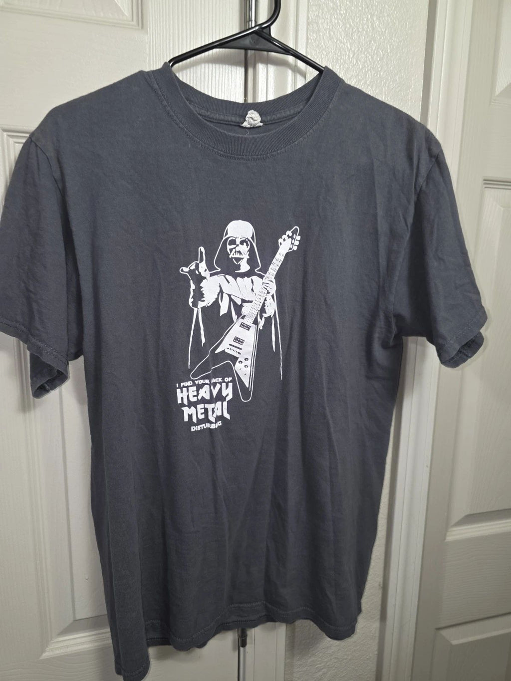 I Find Your Lack of Heavy Metal Disturbing Darth Vader T-Shirt Fruit of the Loom Unisex T-shirt, Sweatshirt, Hoodie, Long Sleeve Tee - T-Shirt, Sweatshirt, Hoodie