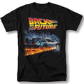 Back To The Future Delorean 80s Sci-Fi,Vtg Retro Movie Poster Graphic Tee Unisex Unisex T-shirt, Sweatshirt, Hoodie, Long Sleeve Tee - T-Shirt, Sweatshirt, Hoodie