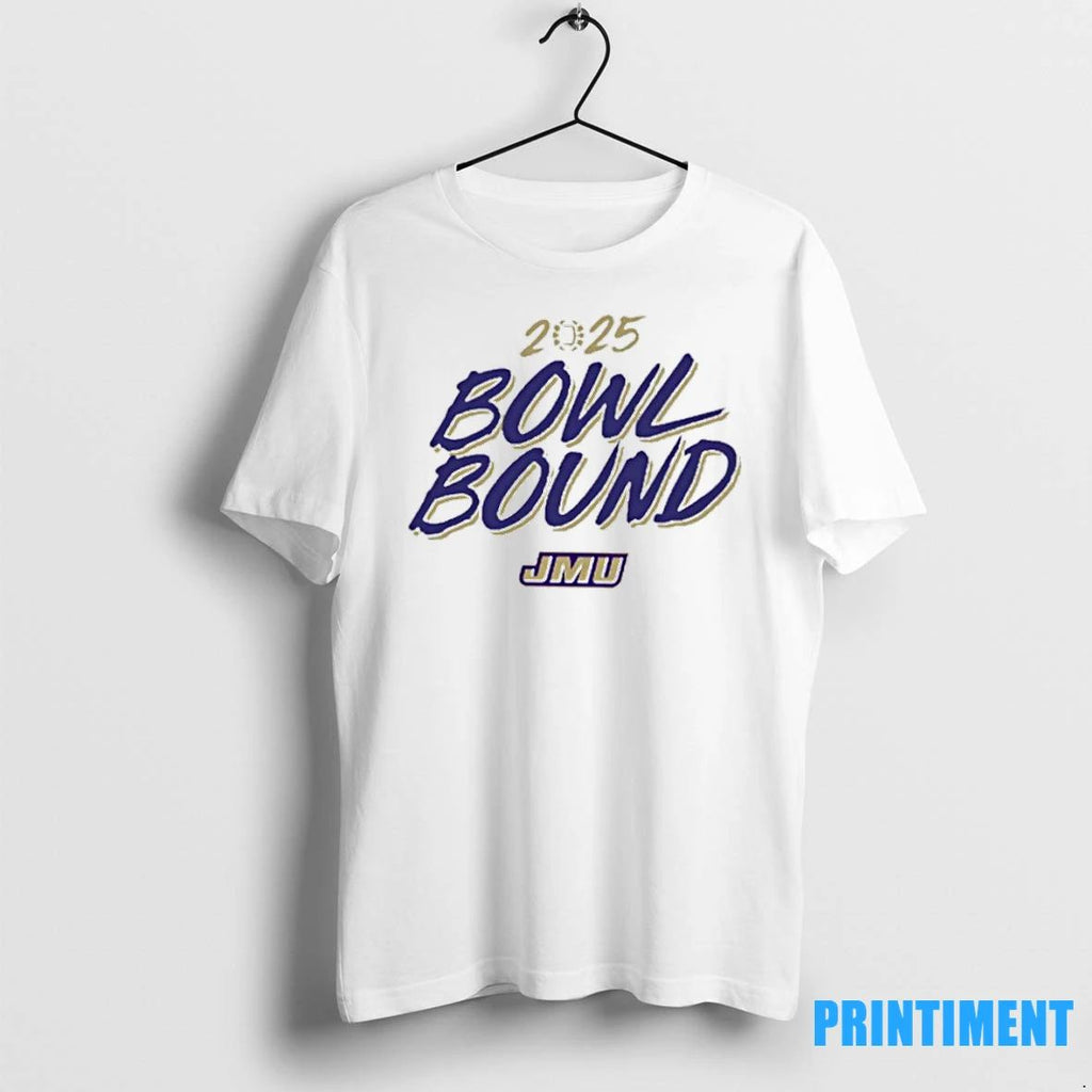 James Madison Dukes 2025 Bowl Bound Tshirts Sweater Unisex T-shirt, Sweatshirt, Hoodie, Long Sleeve Tee - T-Shirt, Sweatshirt, Hoodie