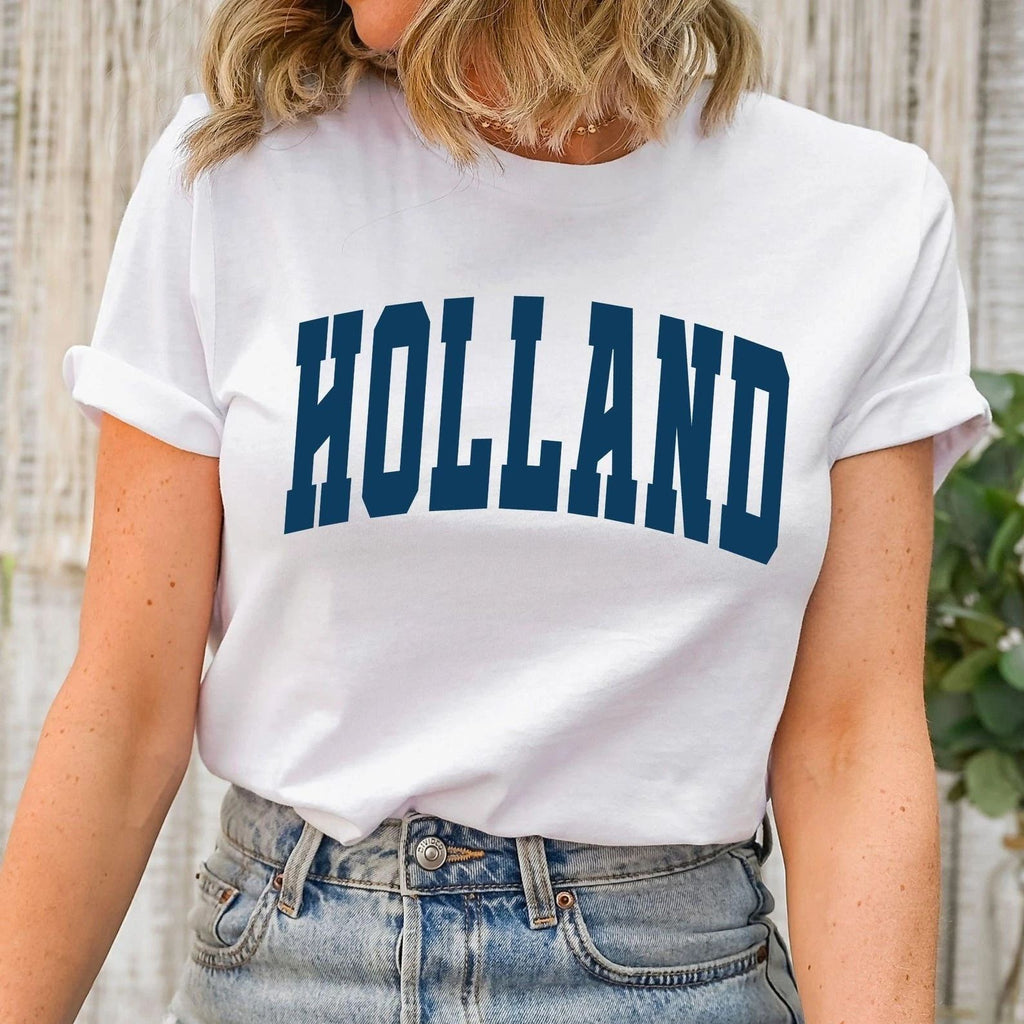 Holland T-Shirt Travel Gift for Holland Trip Lovers Souvenir Tee Unisex T-shirt, Sweatshirt, Hoodie, Long Sleeve Tee - T-Shirt, Sweatshirt, Hoodie