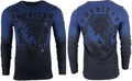 AMERICAN FIGHTER Men's T-Shirt Thermal Shirt GOODWELL Blue Biker MMA Unisex T-shirt, Sweatshirt, Hoodie, Long Sleeve Tee - T-Shirt, Sweatshirt, Hoodie