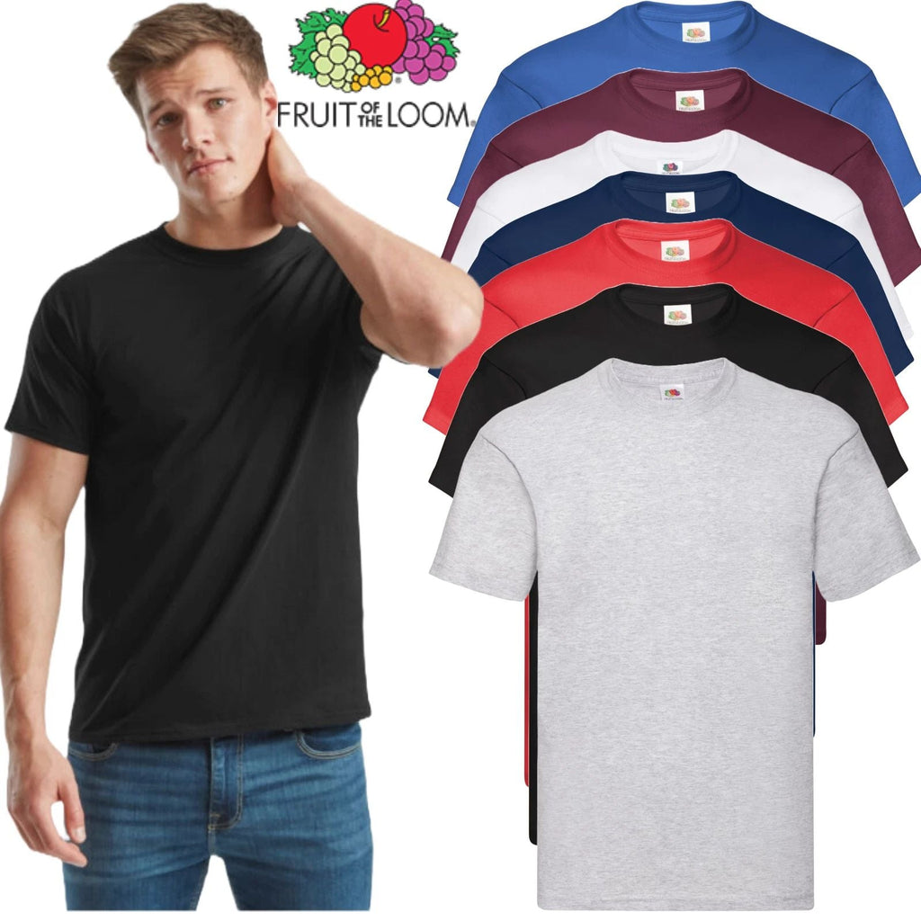 Fruit of the Loom Super Premium T Shirt Mens Plain Heavy Cotton Tee S to 5XL Unisex T-shirt, Sweatshirt, Hoodie, Long Sleeve Tee - T-Shirt, Sweatshirt, Hoodie