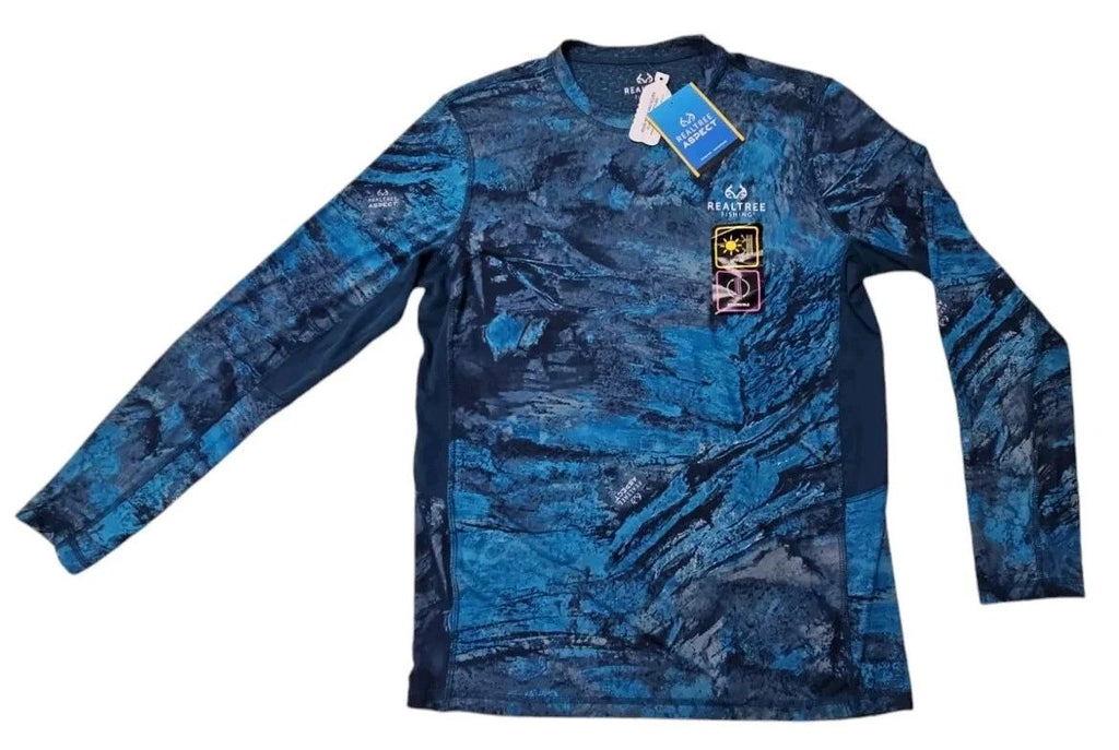 Realtree Aspect Fishing Backpaddle Shirt Men Blue Reversible UPF 30 Size 2XL NWT Unisex T-shirt, Sweatshirt, Hoodie, Long Sleeve Tee - T-Shirt, Sweatshirt, Hoodie