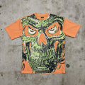 Modern Terminator skull AOP graphic tee Size M Unisex T-shirt, Sweatshirt, Hoodie, Long Sleeve Tee - T-Shirt, Sweatshirt, Hoodie