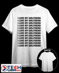I love my girlfriend repeat shirt Unisex T-shirt, Sweatshirt, Hoodie, Long Sleeve Tee - T-Shirt, Sweatshirt, Hoodie
