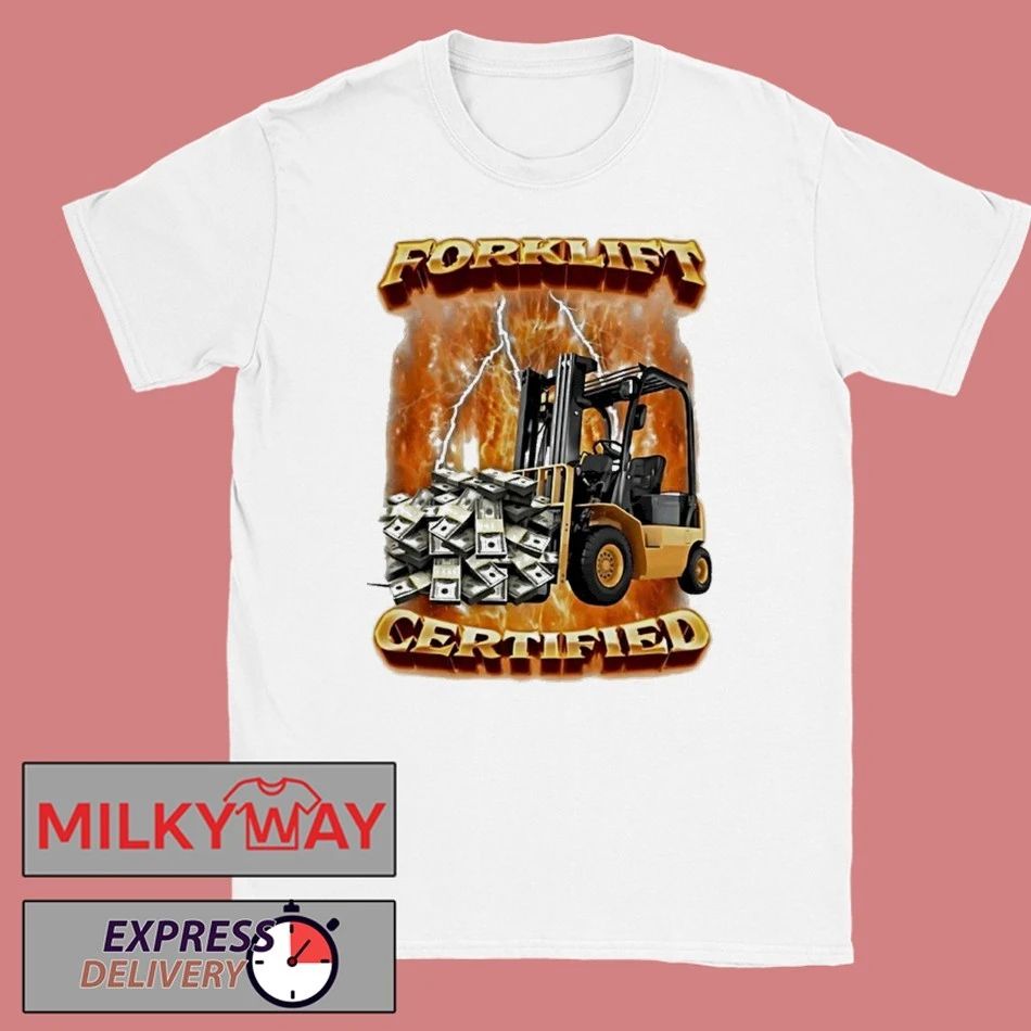 Forklift Certified 90s Vintage Shirt Unisex T-shirt, Sweatshirt, Hoodie, Long Sleeve Tee - T-Shirt, Sweatshirt, Hoodie