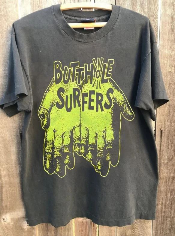 Vtg 90's Butthole Surfers Graphic Charcoal Short Sleeve Unisex T shirt KH17917 Unisex T-shirt, Sweatshirt, Hoodie, Long Sleeve Tee - T-Shirt, Sweatshirt, Hoodie