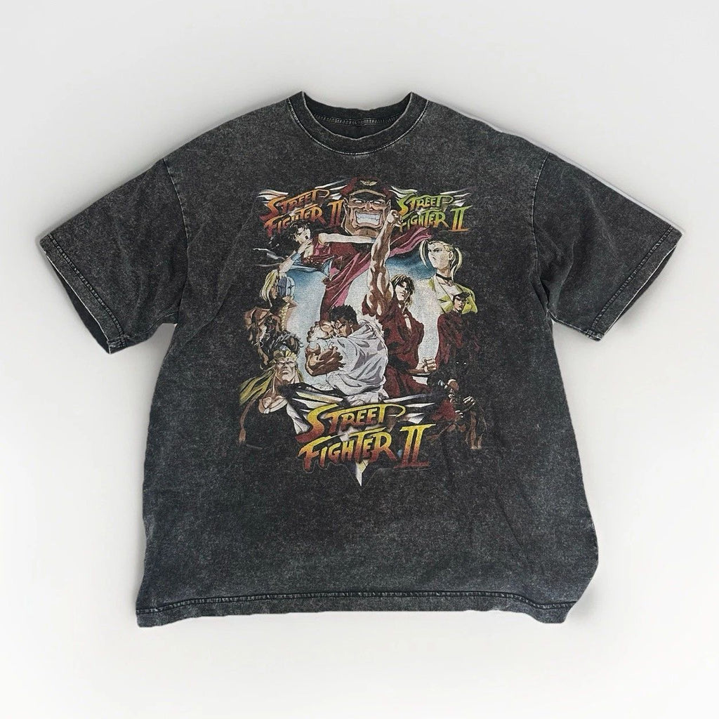 Street Fighter Vintage Style T-Shirt Size XL Video Game Promo Unisex T-shirt, Sweatshirt, Hoodie, Long Sleeve Tee - T-Shirt, Sweatshirt, Hoodie