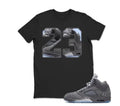 Shirt To Match Jd 5 Wolf Grey, Number 23 Sneaker Tee, Best Gift,AJ5s,Adults Unisex T-shirt, Sweatshirt, Hoodie, Long Sleeve Tee - T-Shirt, Sweatshirt, Hoodie