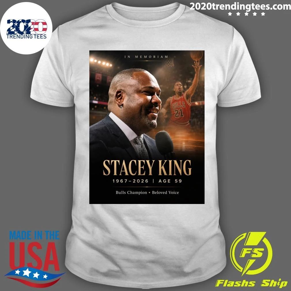In Memoriam Stacey King 1967-2026, Age 59 Bulls Champion Beloved Voice Shirt Unisex T-shirt, Sweatshirt, Hoodie, Long Sleeve Tee - T-Shirt, Sweatshirt, Hoodie