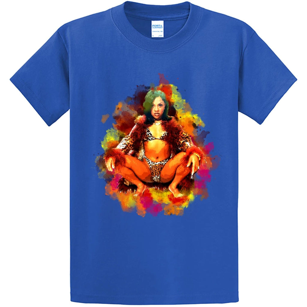 NEW STREETWEAR ON DEMAND LIL KIM WATERCOLOR BLUE TEE SHIRT S-4XLARGE MADE IN USA Unisex T-shirt, Sweatshirt, Hoodie, Long Sleeve Tee - T-Shirt, Sweatshirt, Hoodie