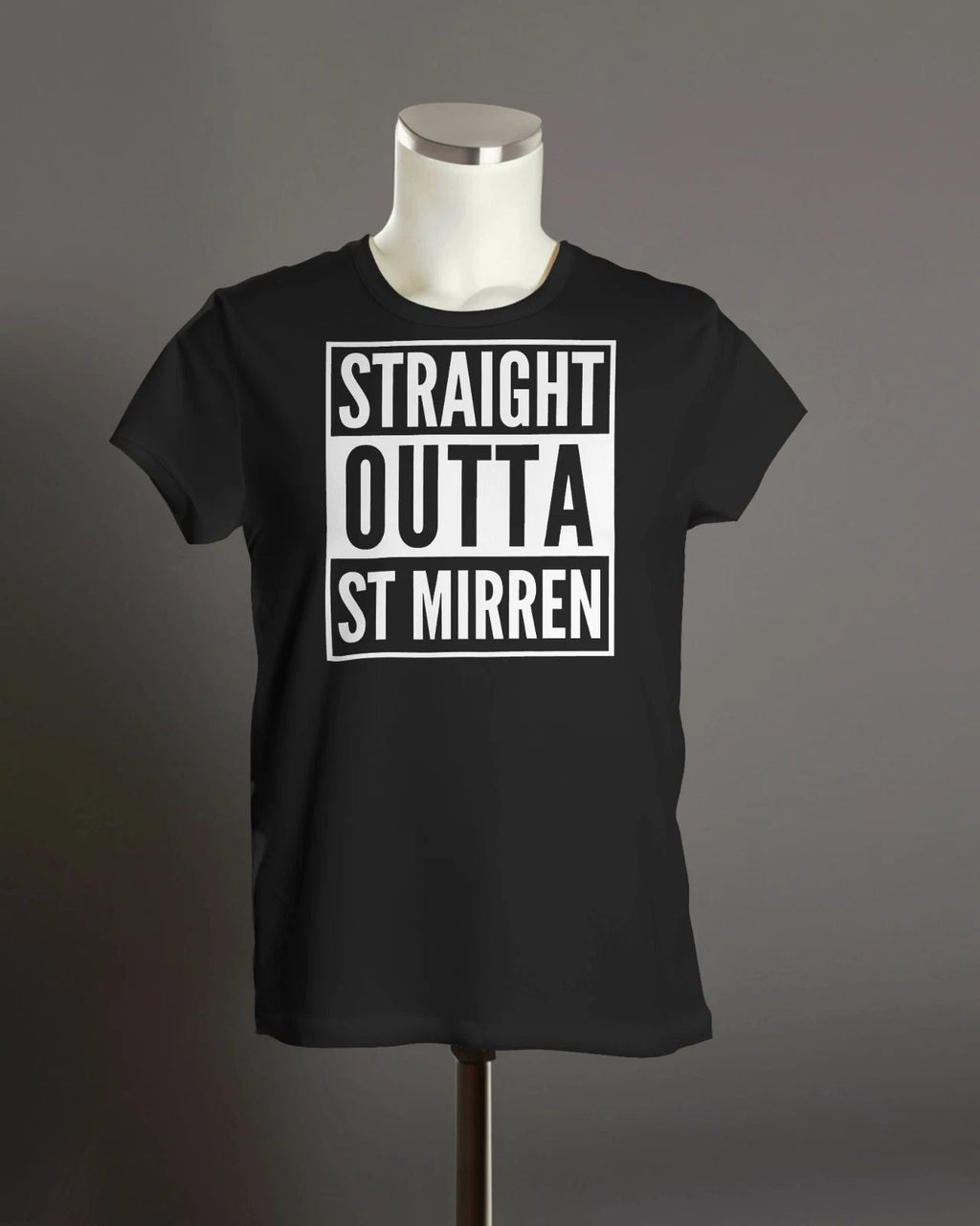 St Mirren Straight Outta ST MIRREN T-Shirt | Organic Unisex Unisex T-shirt, Sweatshirt, Hoodie, Long Sleeve Tee - T-Shirt, Sweatshirt, Hoodie