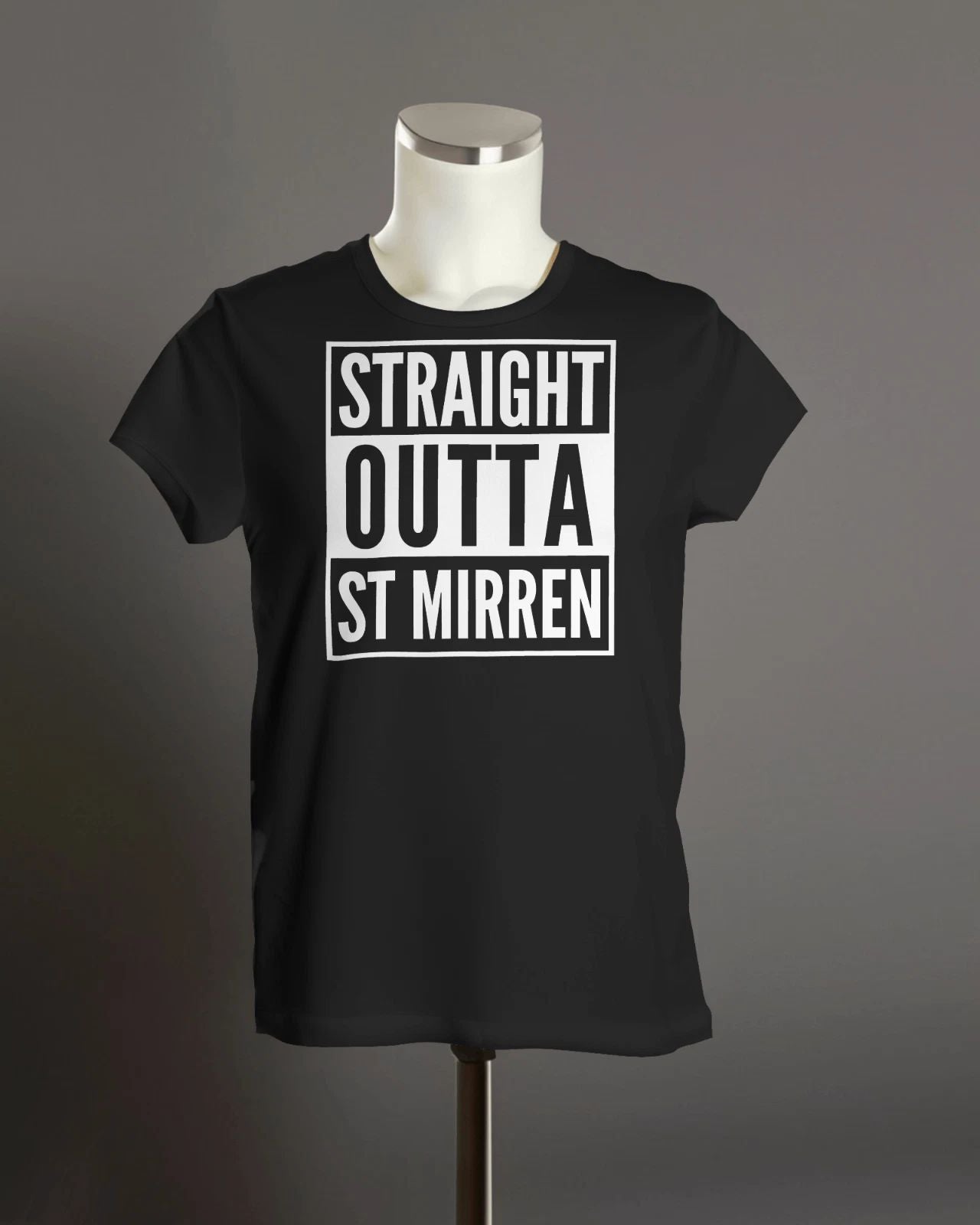 St Mirren Straight Outta ST MIRREN T-Shirt | Organic Unisex Unisex T-shirt, Sweatshirt, Hoodie, Long Sleeve Tee - T-Shirt, Sweatshirt, Hoodie