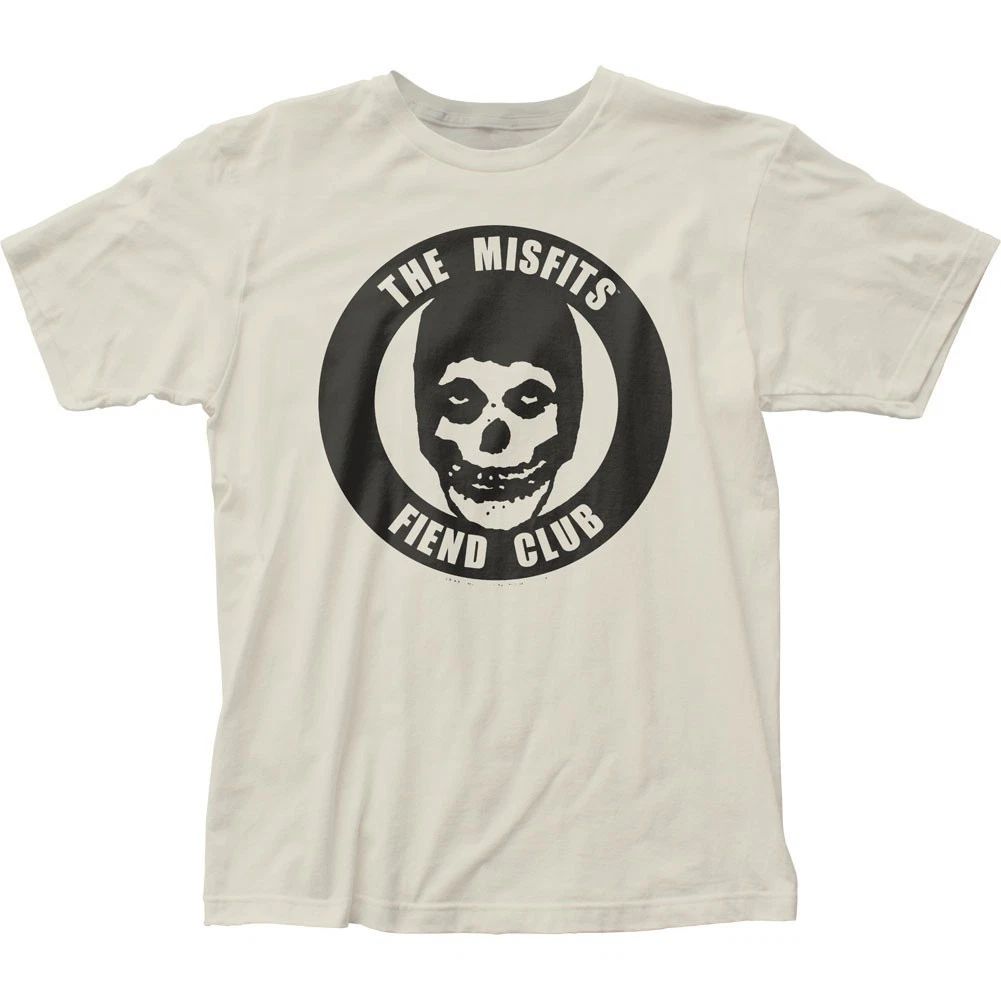 Misfits Fiend Club White Mens T Shirt Music Classic Concert Rock Band Natural Unisex T-shirt, Sweatshirt, Hoodie, Long Sleeve Tee - T-Shirt, Sweatshirt, Hoodie