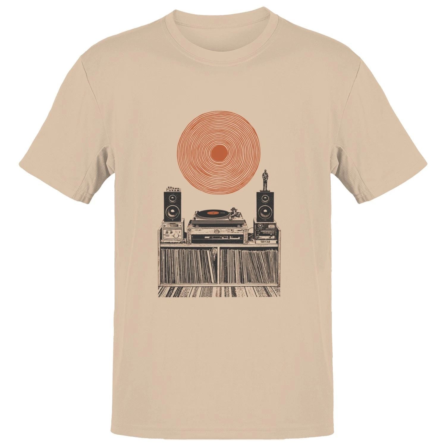 Retro Record Player Art Men's T-shirt Unisex T-shirt, Sweatshirt, Hoodie, Long Sleeve Tee - T-Shirt, Sweatshirt, Hoodie
