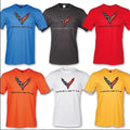 C8 Corvette T-Shirt Blue, Orange, Yellow, OR Red Unisex T-shirt, Sweatshirt, Hoodie, Long Sleeve Tee - T-Shirt, Sweatshirt, Hoodie