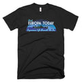 Retro Space Travel Shirt | Europa Moon Shirt Jupiter Outer Space Astronomy Shirt Unisex T-shirt, Sweatshirt, Hoodie, Long Sleeve Tee - T-Shirt, Sweatshirt, Hoodie