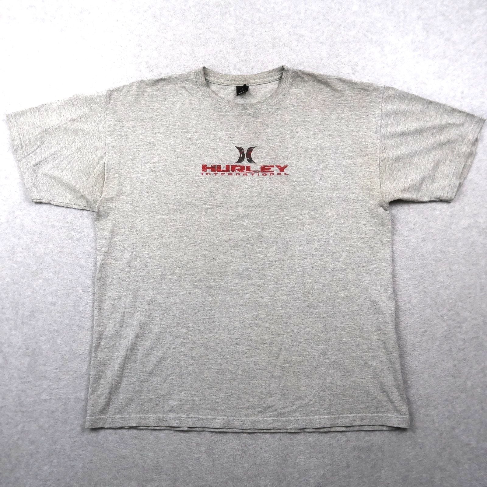 Vintage Y2K Hurley T Shirt Gray XL XLarge Surf Mens Grunge Skater Unisex T-shirt, Sweatshirt, Hoodie, Long Sleeve Tee - T-Shirt, Sweatshirt, Hoodie