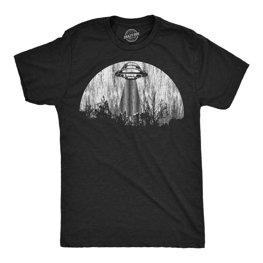 Mens Moon UFO Funny T Shirts Alien Spaceship Graphic Tee for Men Unisex T-shirt, Sweatshirt, Hoodie, Long Sleeve Tee - T-Shirt, Sweatshirt, Hoodie