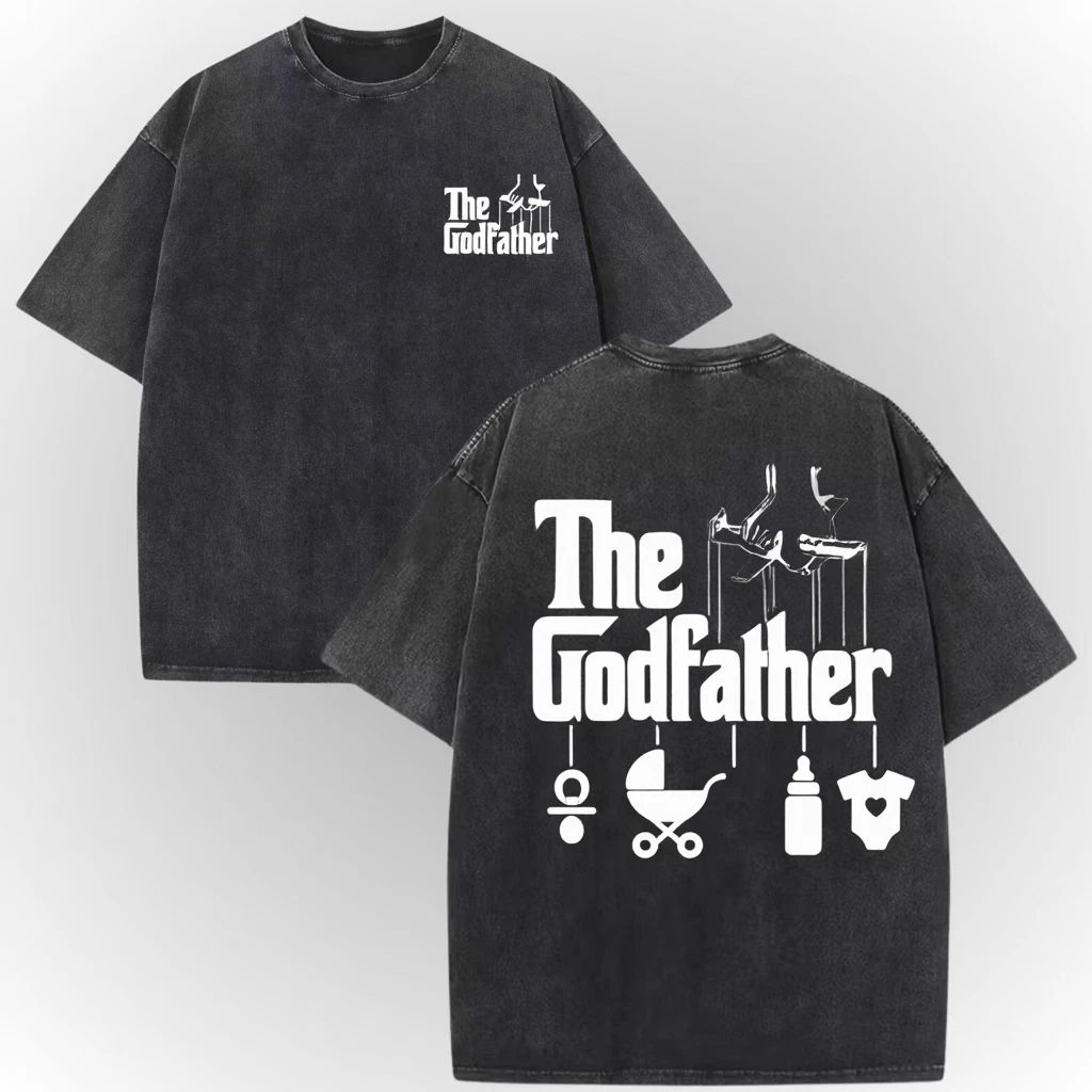 The Godfather Shirt  Acid Wash Tee  Funny Godfather Baby Icons Shirt Unisex T-shirt, Sweatshirt, Hoodie, Long Sleeve Tee - T-Shirt, Sweatshirt, Hoodie