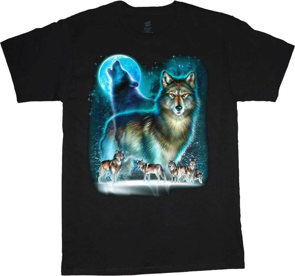 Wolf howling at the moon shirt wolves tshirt nature moutain t-shirt tee shirt Unisex T-shirt, Sweatshirt, Hoodie, Long Sleeve Tee - T-Shirt, Sweatshirt, Hoodie