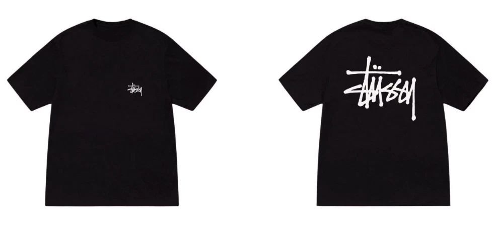Stussy Basic Logo Black Tee Unisex Classic Streetwear Graphic Top Reprint S-5XL Unisex T-shirt, Sweatshirt, Hoodie, Long Sleeve Tee - T-Shirt, Sweatshirt, Hoodie